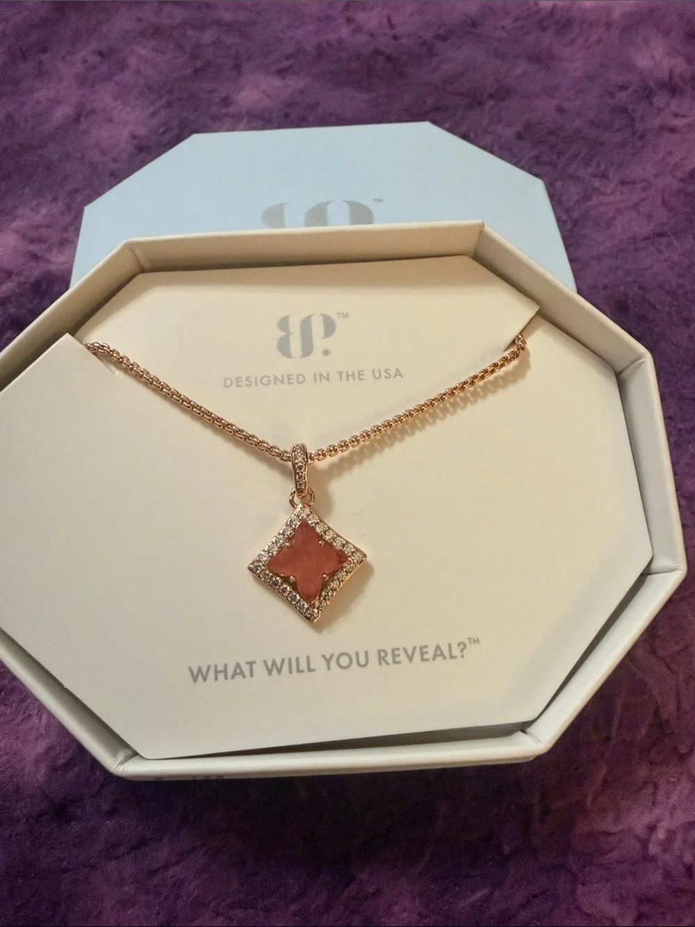 Rose Gold Pendant Necklace Bomb Party